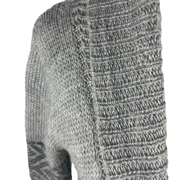 Monk & Lou Shawl Collar Alpaca Mix Cardigan with Zipper Size XS - Picture 2 of 16